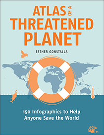 Atlas of a Threatened Planet: 150 Infographics to Help Anyone Save the World by Esther Gonstalla | An Island Press book