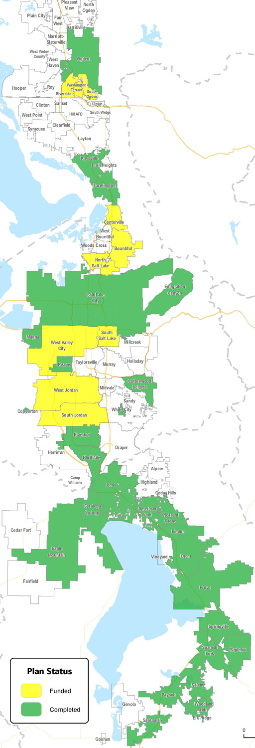 Wasatch bike plan map from Bike Utah | Bike Month Sweepstakes Island Press